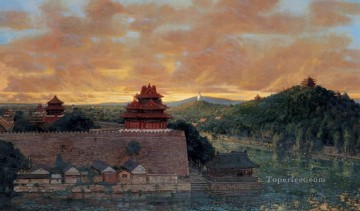 中国 Painting - 中国の旧市街の記憶
